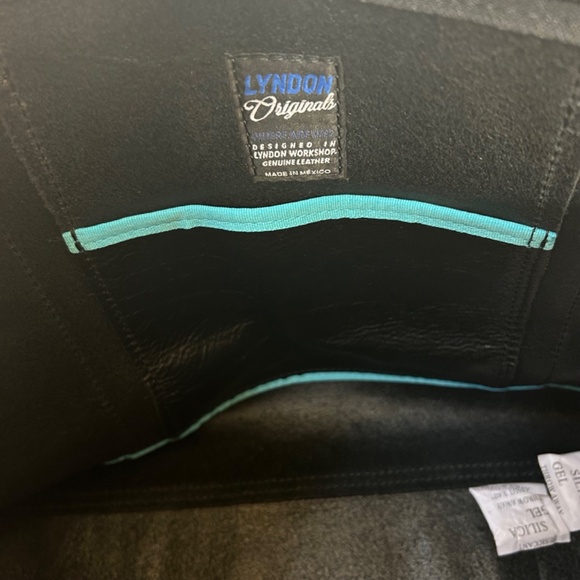 Leather Amazing Lyndon Black Pebbled Duffle Bag. NWT. - Picture 4 of 7